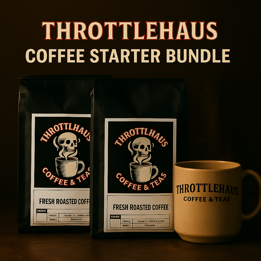ThrottleHaus™ 2-Pack Coffee Sample + Mug Bundle – Bold Flavor, Made Simple ☕