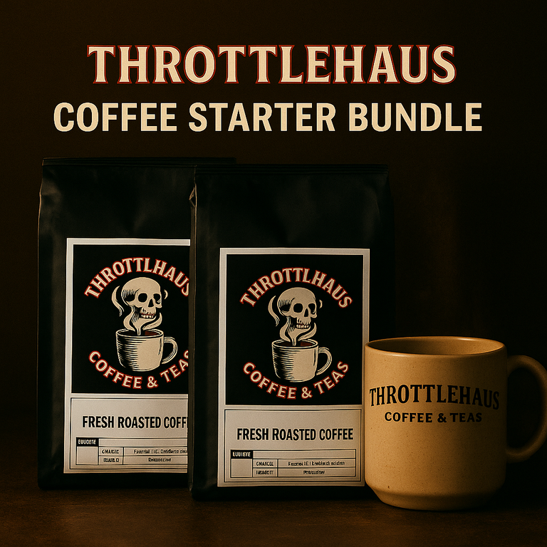 ThrottleHaus™ 2-Pack Coffee Sample + Mug Bundle – Bold Flavor, Made Simple ☕