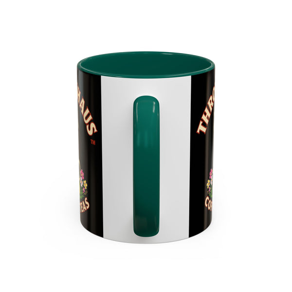 Coffee Mug — Throttlehaus Skull with Bunny Ears & Easter Eggs