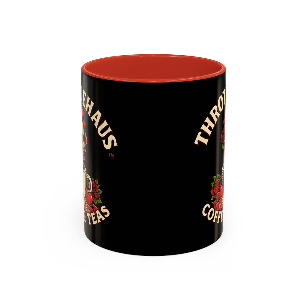 Coffee Mug — "Throttlehaus Coffee & Teas: Be Mine" Skull Valentine Accent Mug