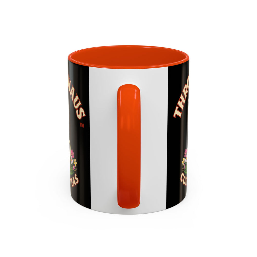 Coffee Mug — Throttlehaus Skull with Bunny Ears & Easter Eggs