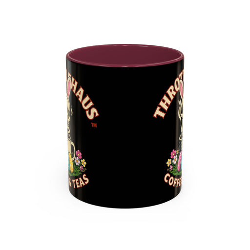 Coffee Mug — Throttlehaus Skull with Bunny Ears & Easter Eggs