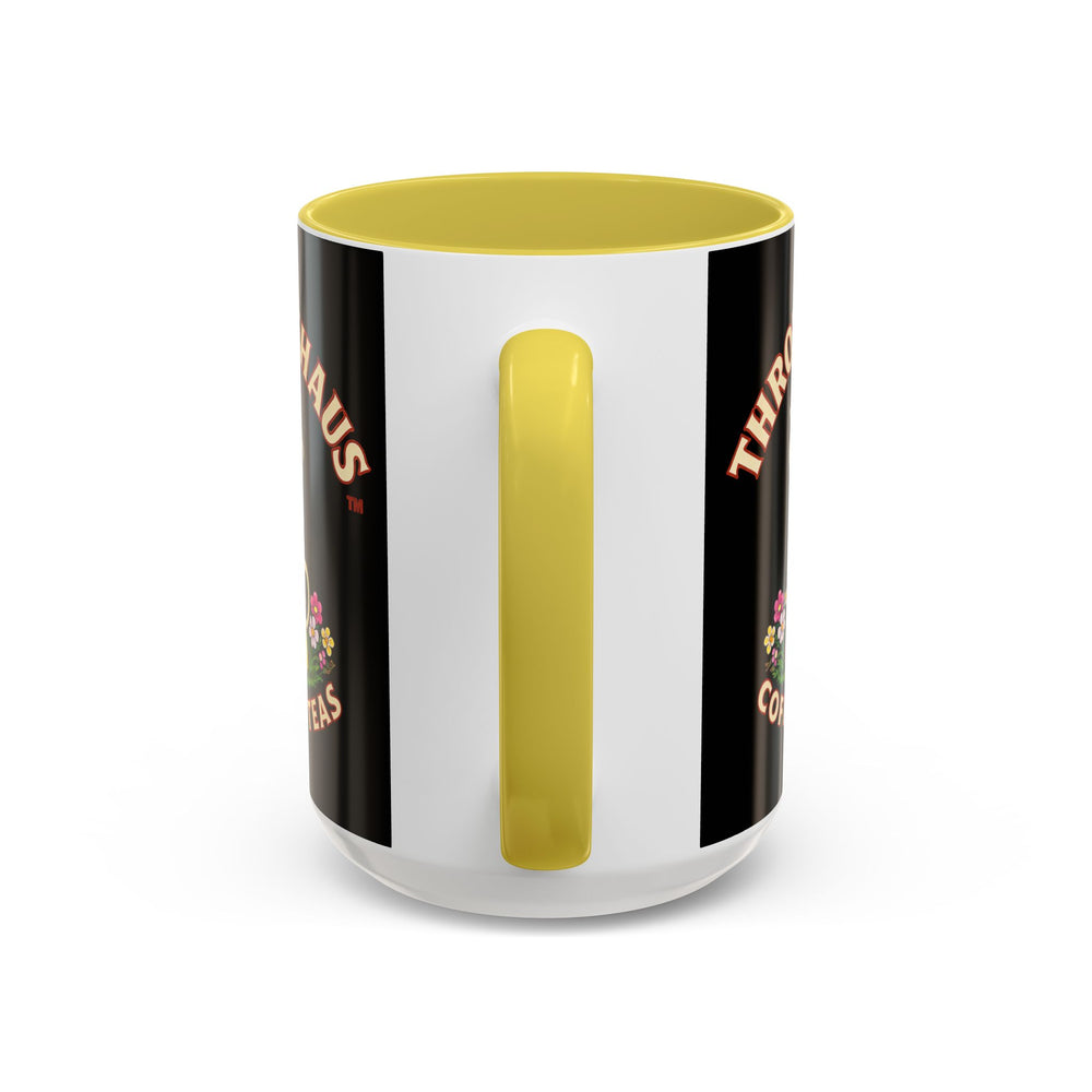 Coffee Mug — Throttlehaus Skull with Bunny Ears & Easter Eggs