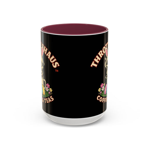 Coffee Mug — Throttlehaus Skull with Bunny Ears & Easter Eggs