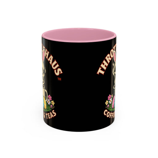 Coffee Mug — Throttlehaus Skull with Bunny Ears & Easter Eggs
