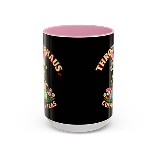 Coffee Mug — Throttlehaus Skull with Bunny Ears & Easter Eggs
