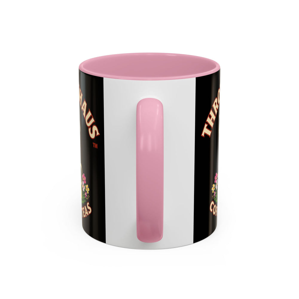 Coffee Mug — Throttlehaus Skull with Bunny Ears & Easter Eggs
