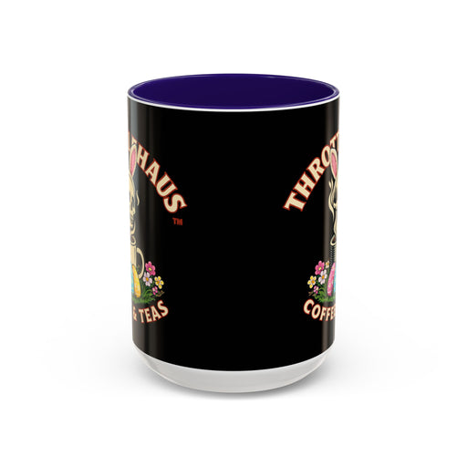 Coffee Mug — Throttlehaus Skull with Bunny Ears & Easter Eggs