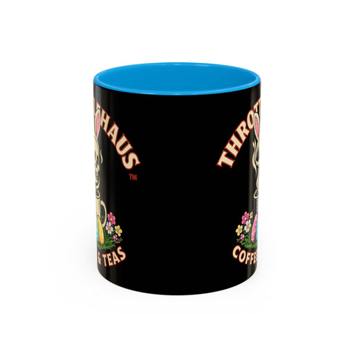Coffee Mug — Throttlehaus Skull with Bunny Ears & Easter Eggs