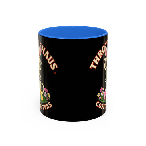 Coffee Mug — Throttlehaus Skull with Bunny Ears & Easter Eggs