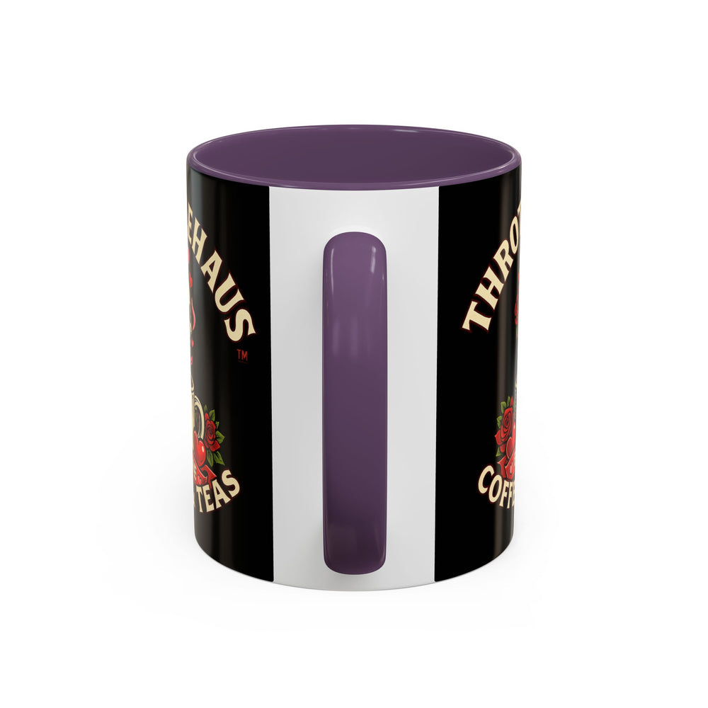 Coffee Mug — "Throttlehaus Coffee & Teas: Be Mine" Skull Valentine Accent Mug