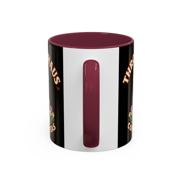 Coffee Mug — Throttlehaus Skull with Bunny Ears & Easter Eggs