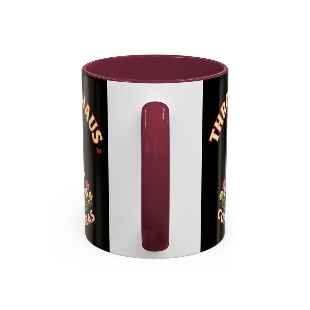 Coffee Mug — Throttlehaus Skull with Bunny Ears & Easter Eggs