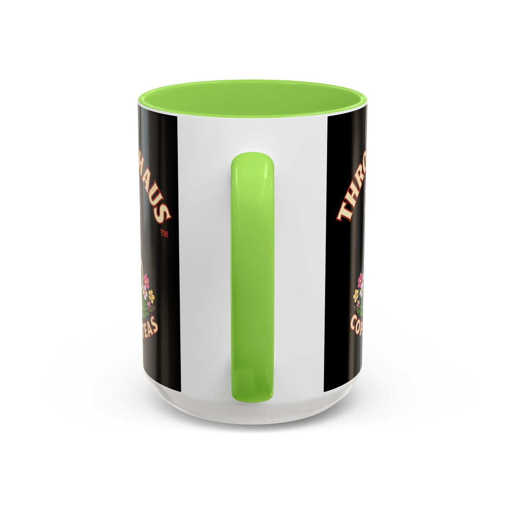 Coffee Mug — Throttlehaus Skull with Bunny Ears & Easter Eggs