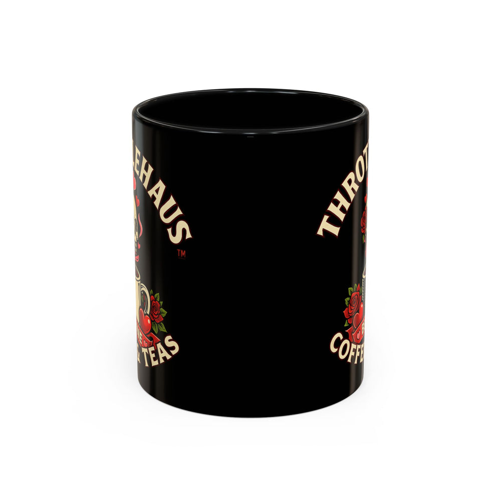 Coffee Mug — "Throttlehaus Coffee & Teas: Be Mine" Skull Valentine Accent Mug