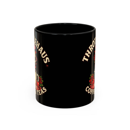 Coffee Mug — "Throttlehaus Coffee & Teas: Be Mine" Skull Valentine Accent Mug