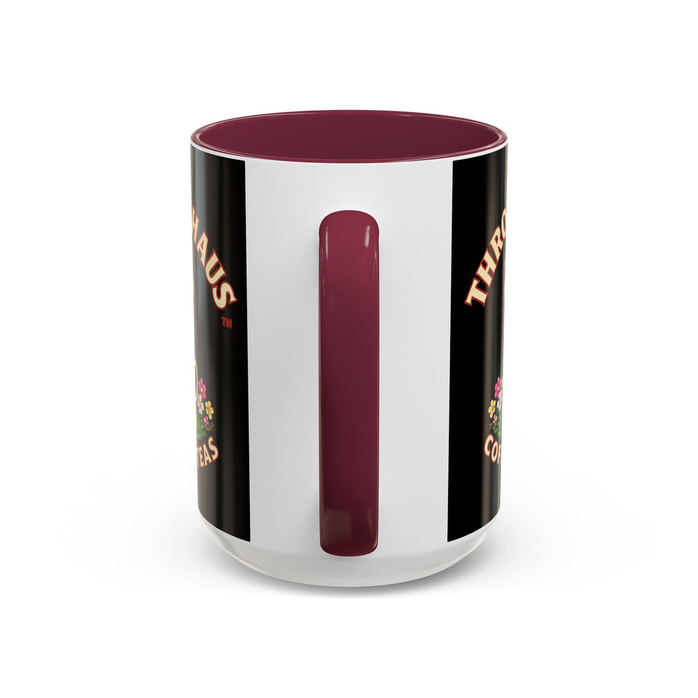 Coffee Mug — Throttlehaus Skull with Bunny Ears & Easter Eggs