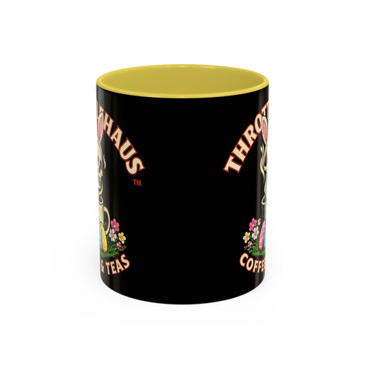 Coffee Mug — Throttlehaus Skull with Bunny Ears & Easter Eggs
