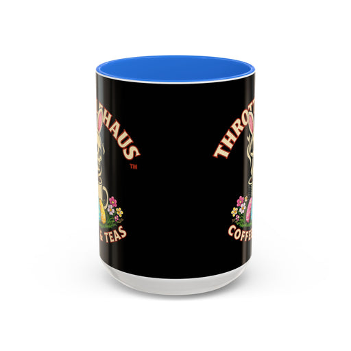 Coffee Mug — Throttlehaus Skull with Bunny Ears & Easter Eggs