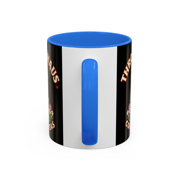 Coffee Mug — Throttlehaus Skull with Bunny Ears & Easter Eggs
