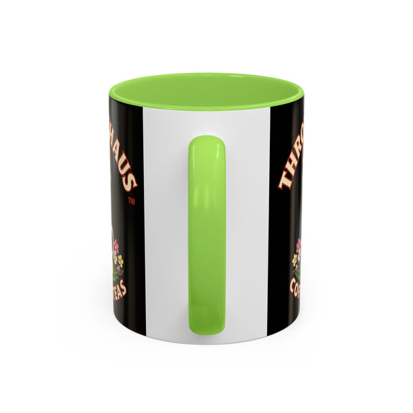 Coffee Mug — Throttlehaus Skull with Bunny Ears & Easter Eggs