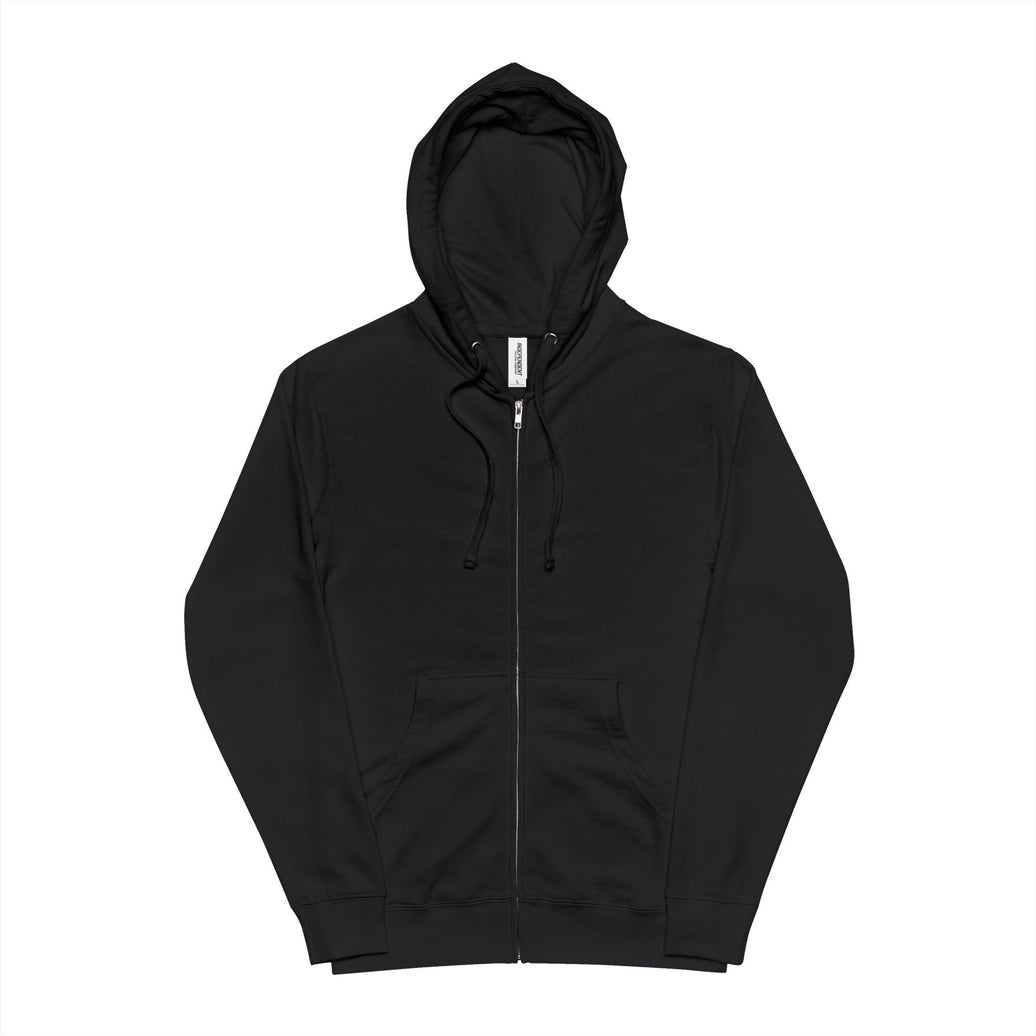 Unisex Fleece Zip Up Hoodie