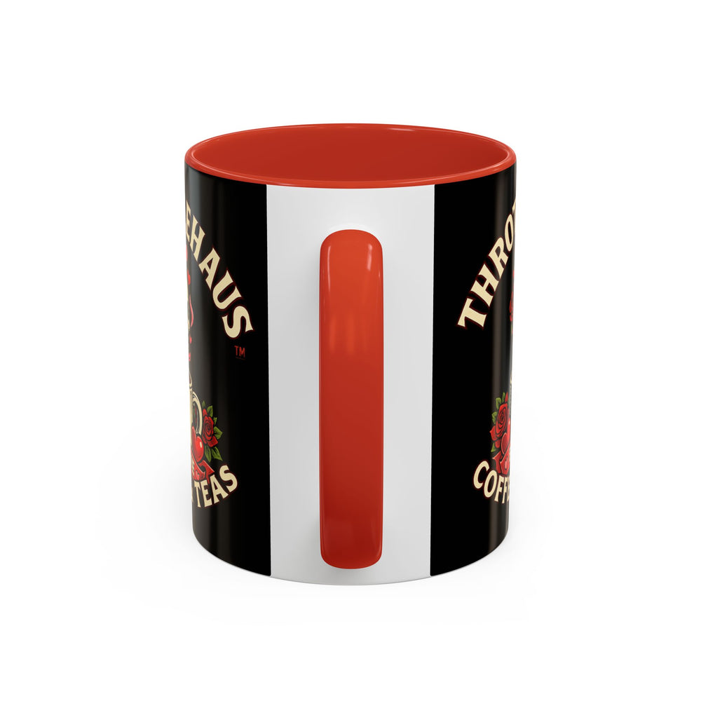 Coffee Mug — "Throttlehaus Coffee & Teas: Be Mine" Skull Valentine Accent Mug