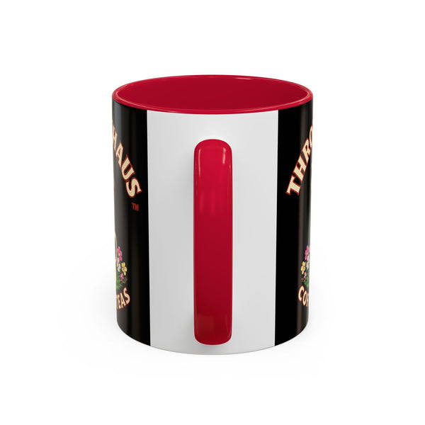Coffee Mug — Throttlehaus Skull with Bunny Ears & Easter Eggs