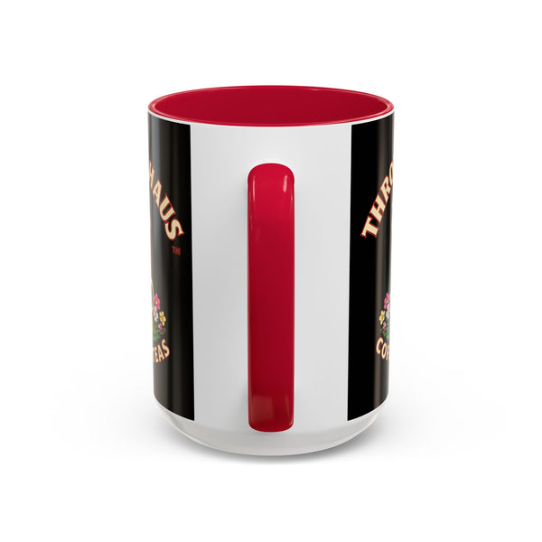 Coffee Mug — Throttlehaus Skull with Bunny Ears & Easter Eggs