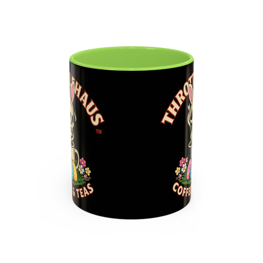 Coffee Mug — Throttlehaus Skull with Bunny Ears & Easter Eggs