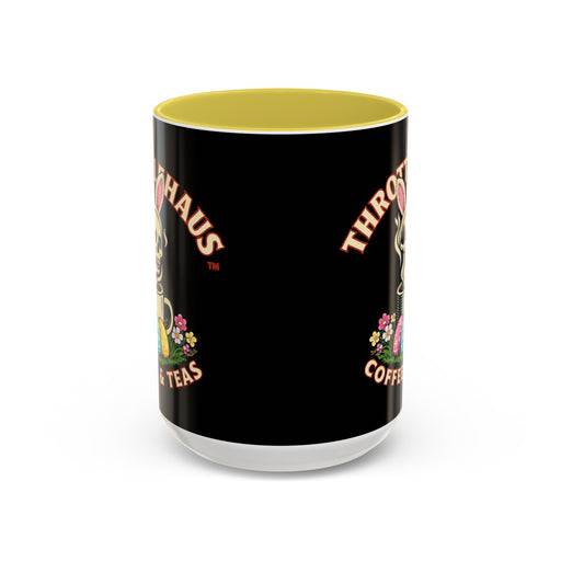 Coffee Mug — Throttlehaus Skull with Bunny Ears & Easter Eggs