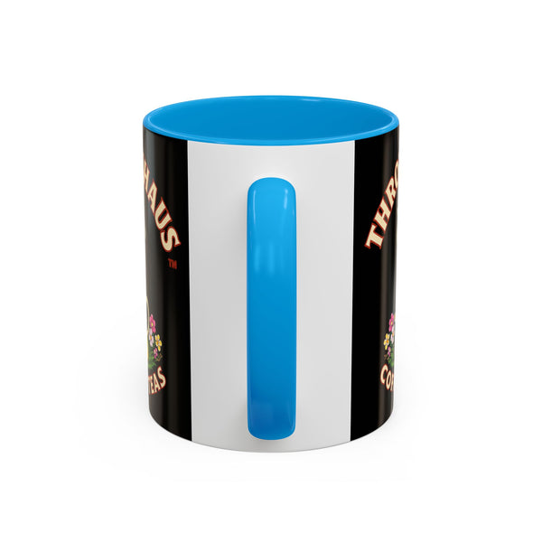 Coffee Mug — Throttlehaus Skull with Bunny Ears & Easter Eggs