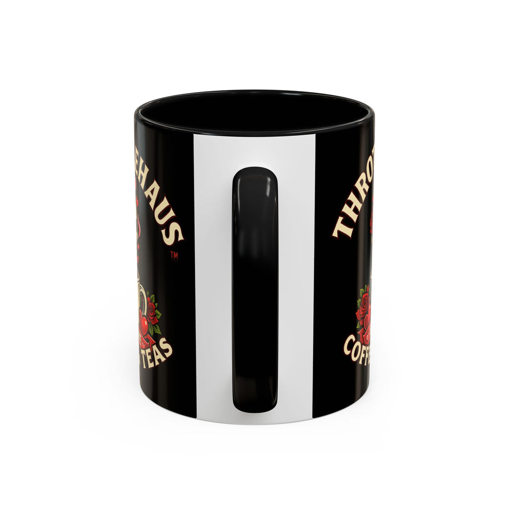 Coffee Mug — "Throttlehaus Coffee & Teas: Be Mine" Skull Valentine Accent Mug