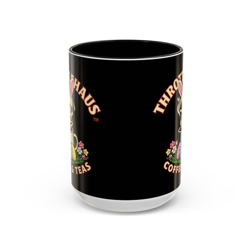 Coffee Mug — Throttlehaus Skull with Bunny Ears & Easter Eggs
